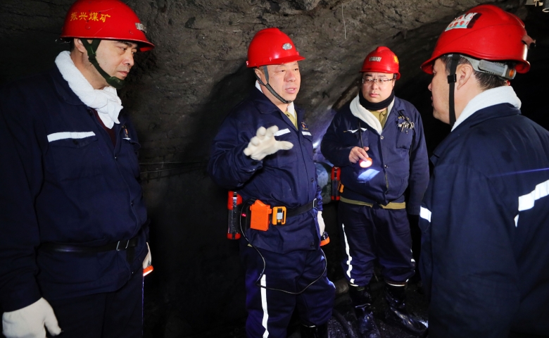 張秉德到礦建處、振興礦調研檢查工作